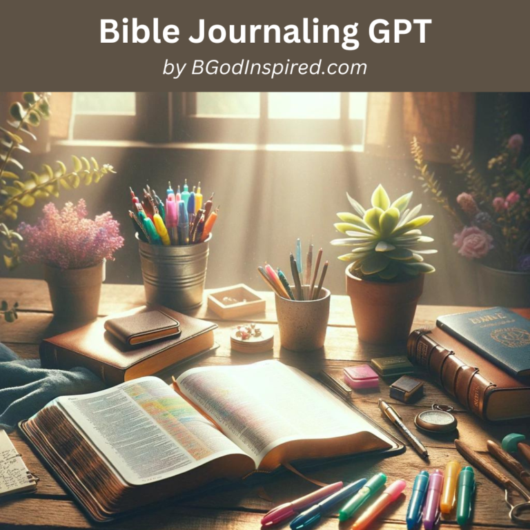 Bible AI App: Bible Journaling GPT by BGodInspired
