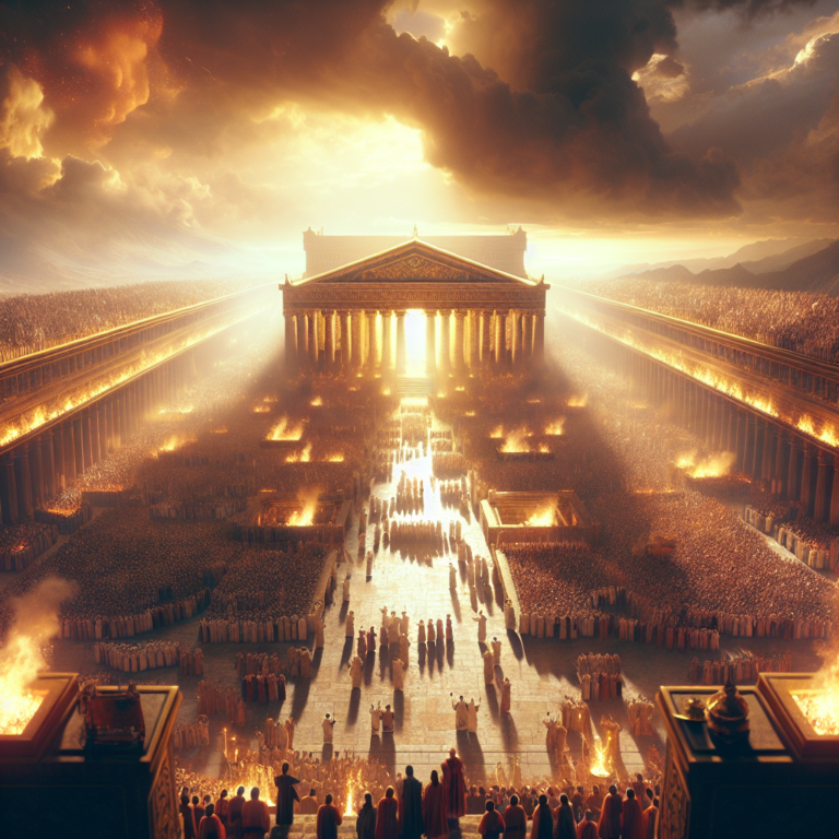 Divine Glory and Sacred Celebrations: The Dedication of Solomon’s Temple in Biblical Lore