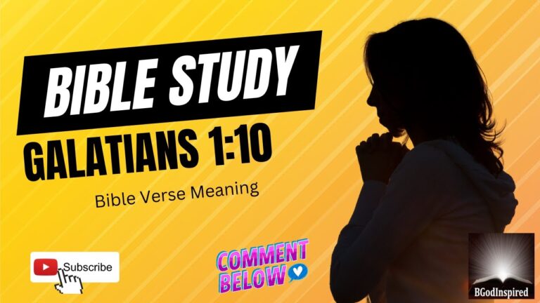 Galatians 1 10 Meaning | Bible Study | Bible Motivational Video