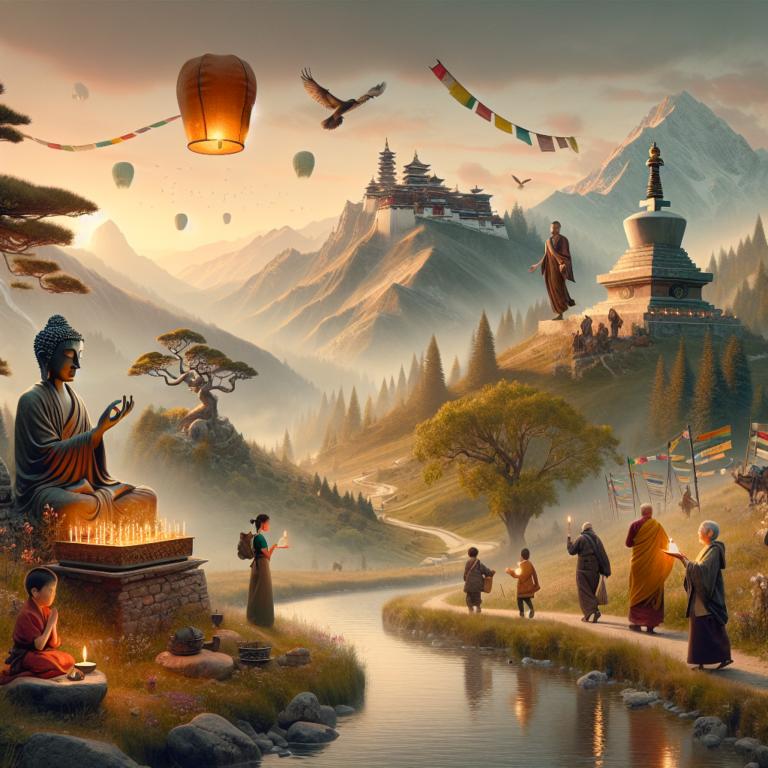 Embracing Serenity: A Journey into Buddhist Devotion