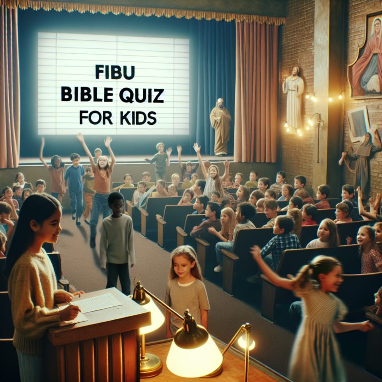 Bible Adventures: A Fun-Filled Quiz for Kids!