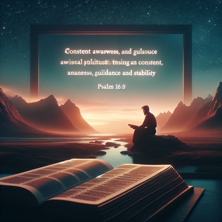 How Does Keeping the Lord Always Before Us Transform Our Daily Lives?