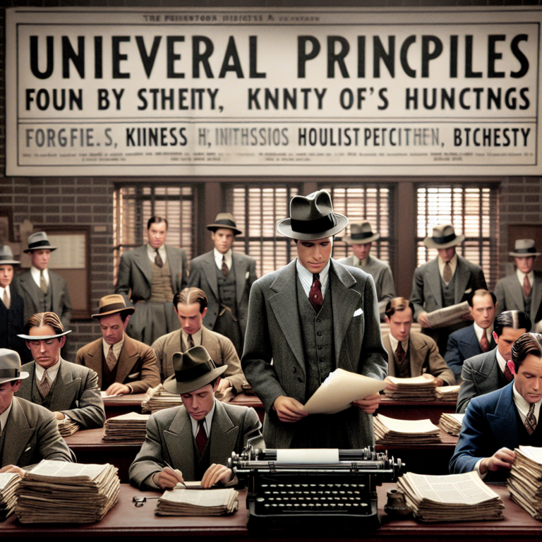 Headlines of Faith: Biblical Wisdom Reflected in The Front Page (1931)