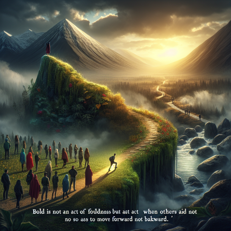 Embracing Boldness: The Strength to Move Forward