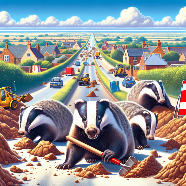 Burrowing badgers cause £100,000 damage to Mablethorpe road
