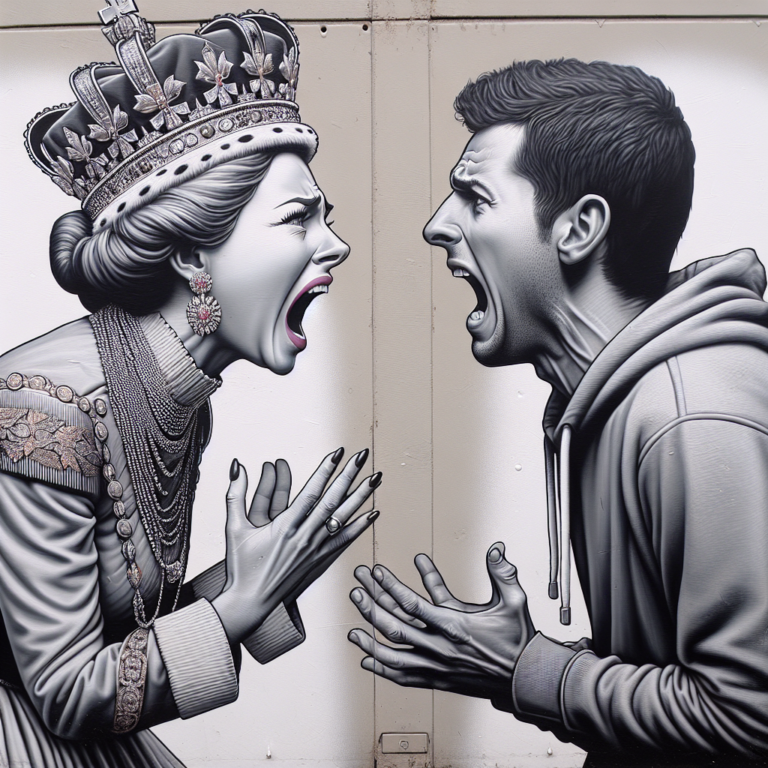 ‘The Queen pleads with him’