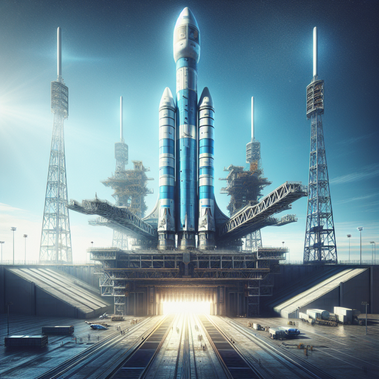 Blue Origin’s powerful New Glenn rocket rises on the pad ahead of 1st launch (photo)