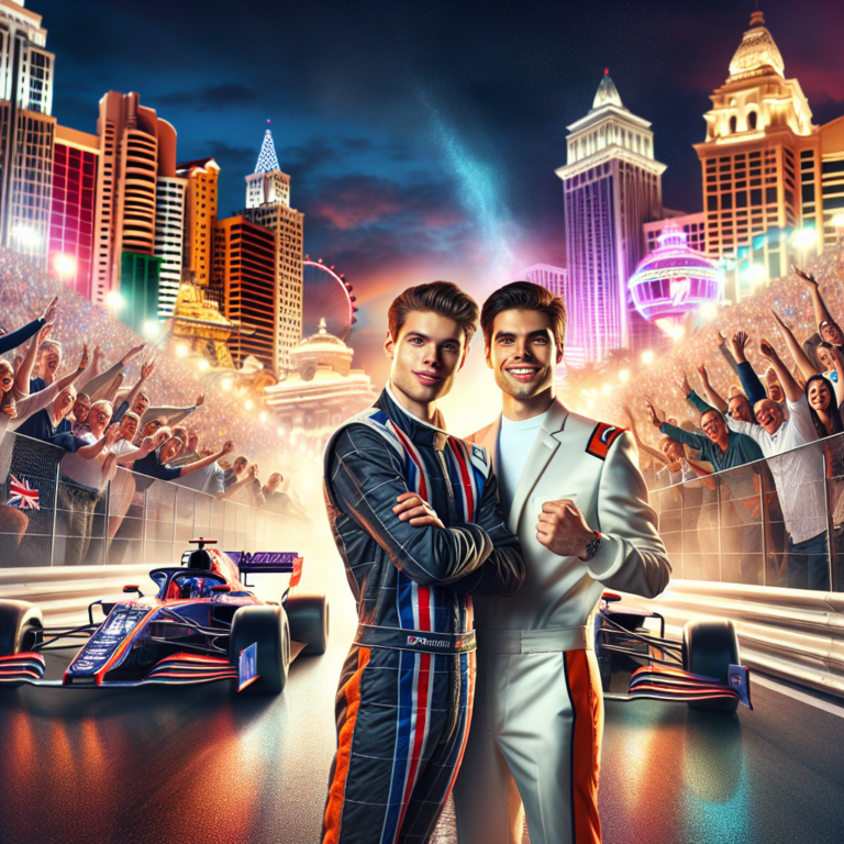 NASCAR driver PICTURED with Max Verstappen as star celebrates F1 championship win in Las Vegas