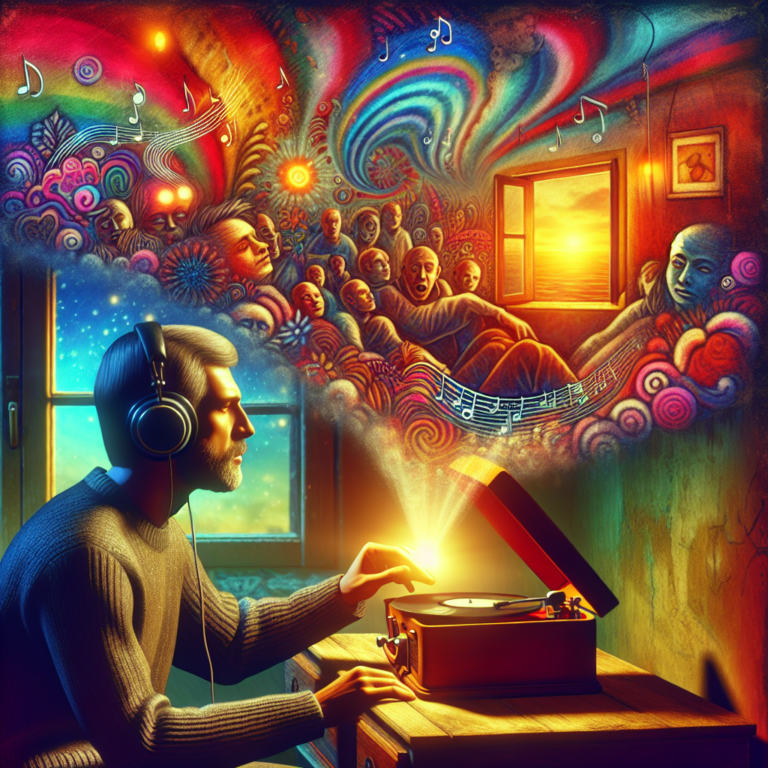 He lives with schizoaffective disorder. Music helps stop the voices in his head