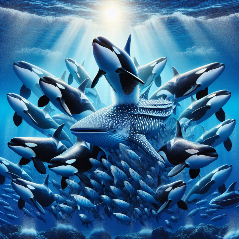 Images reveal how an orca pod hunts the world’s largest fish