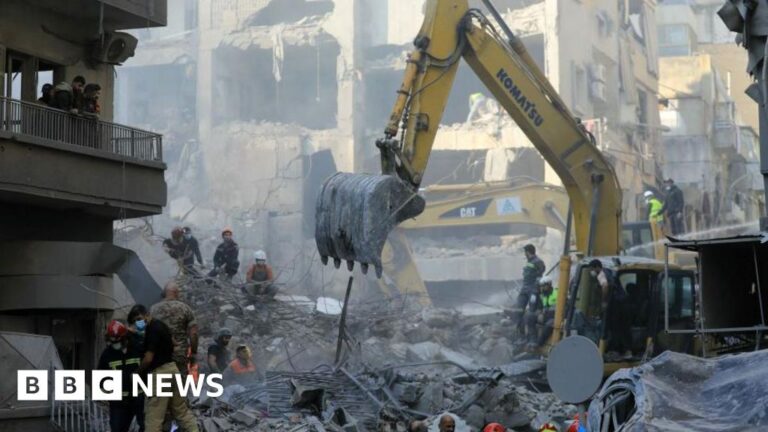 Central Beirut residential building hit by massive Israeli air strikes