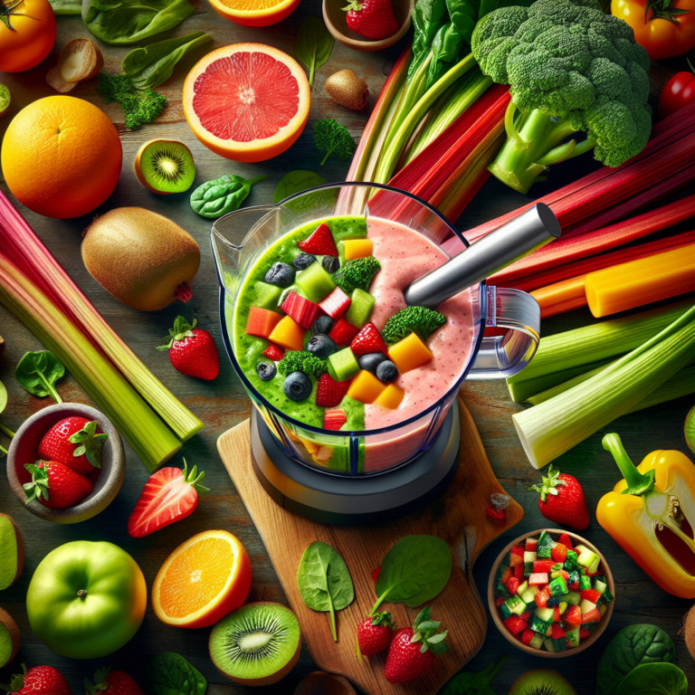 Mix rhubarb into a healthy fruit and vegetable smoothie or a colorful salsa for impressive benefits