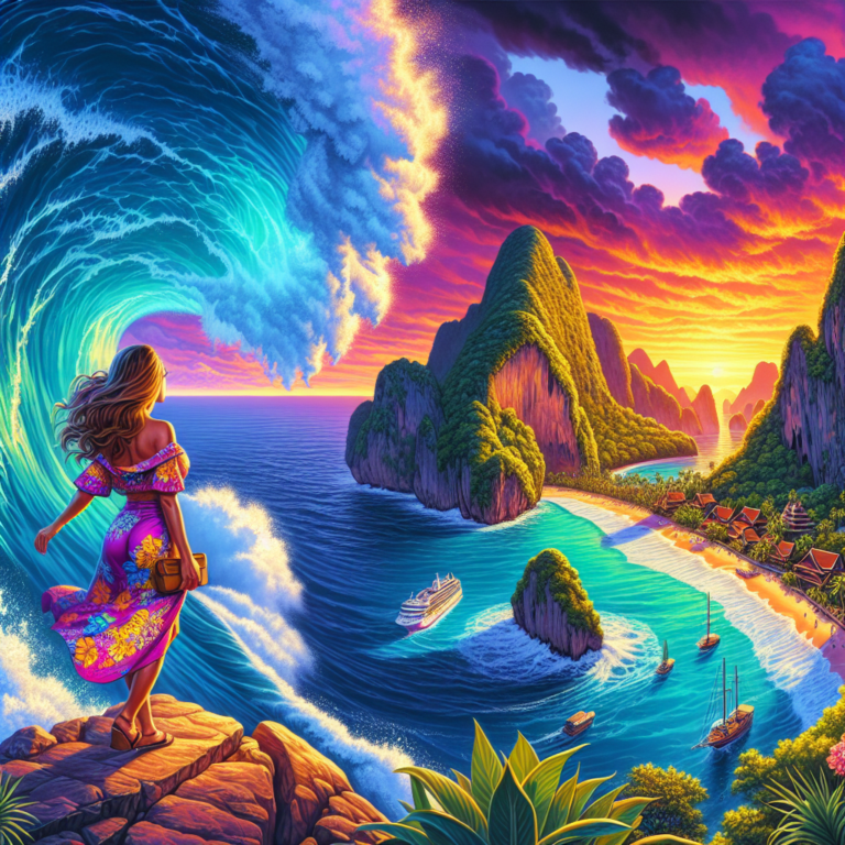 Russian tourist swept to her death by massive wave at Thai island viewpoint