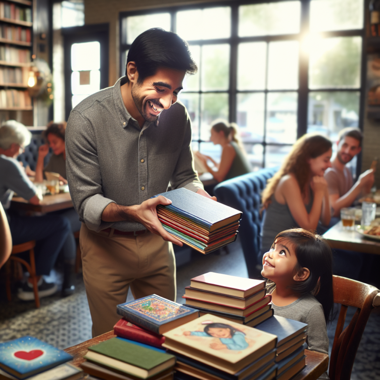 Local restaurant gives free books, encouraging kids to read, instead of scroll