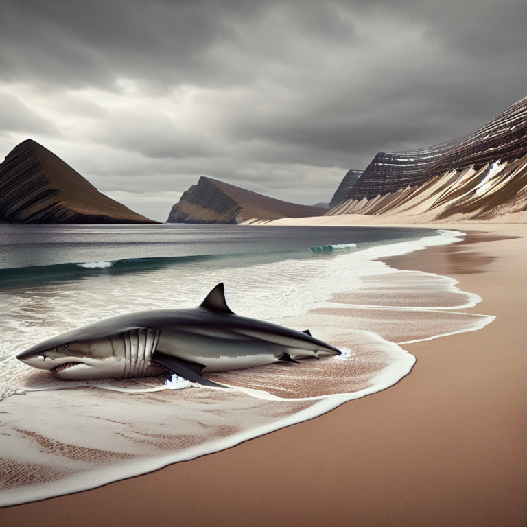 Huge endangered shark washes up on British beach