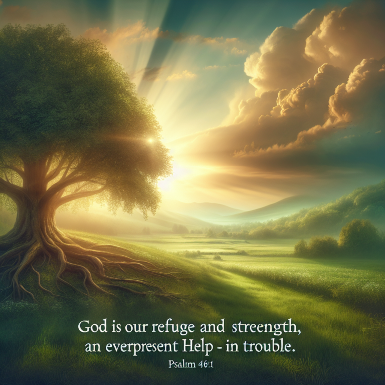 God is our refuge and strength, an ever-present help in trouble. – Psalm 46:1