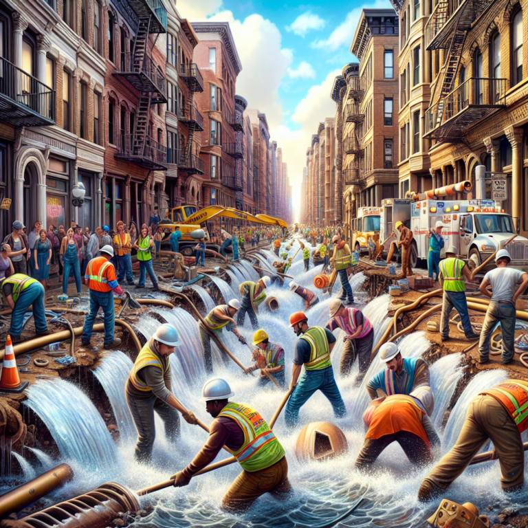 Crews working to fix water main break on Boonsboro Road