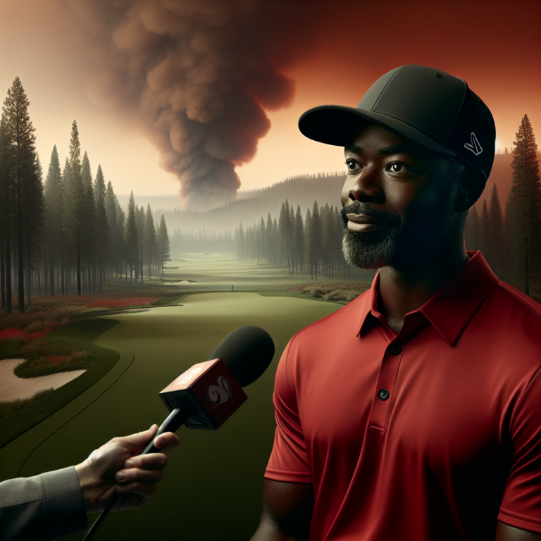 Tiger Woods Deflects Genesis Invitational Questions As L.A. Wildfires Continue