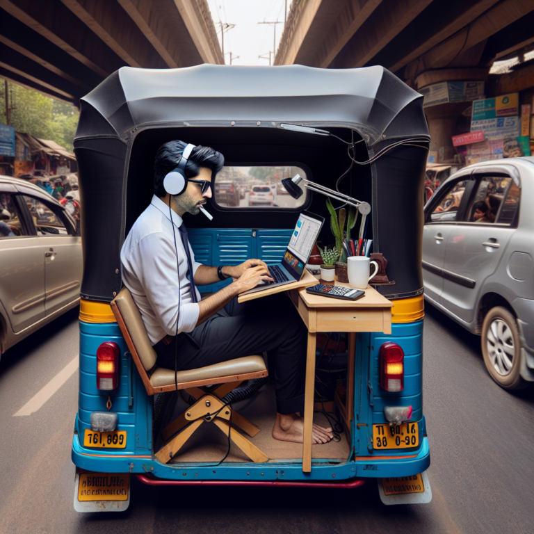 On Bengaluru Man’s Unique Idea For Meetings In Traffic, Internet Wonders, ‘What If Narayana Murthy Sees This?’