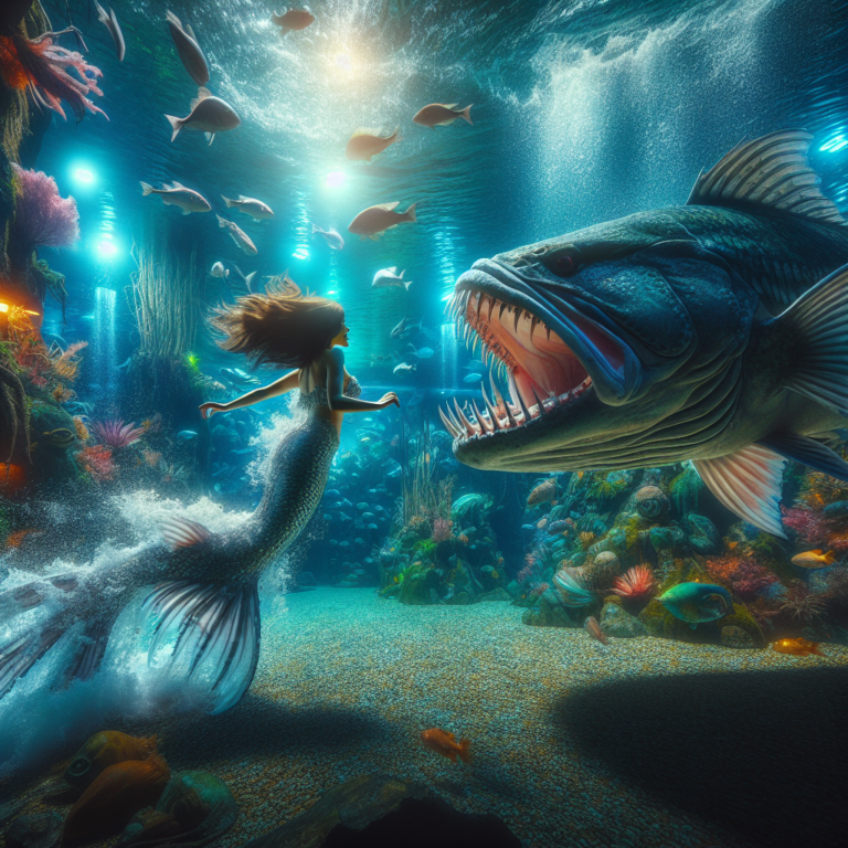 Horrifying moment ‘mermaid’ is attacked by giant fish in aquarium – World News – News