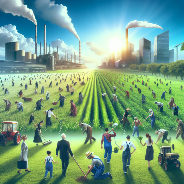 Rise in Agricultural Jobs, Decline in Manufacturing and Services