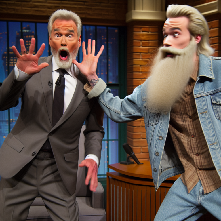 David Letterman Crashes Jimmy Fallon’s Tonight Show Monologue to Smack Him In the Face