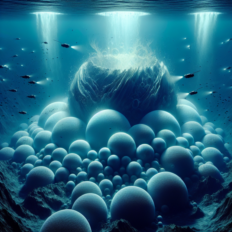 Researchers discover thousands of giant living eggs in an ancient underwater volcano.