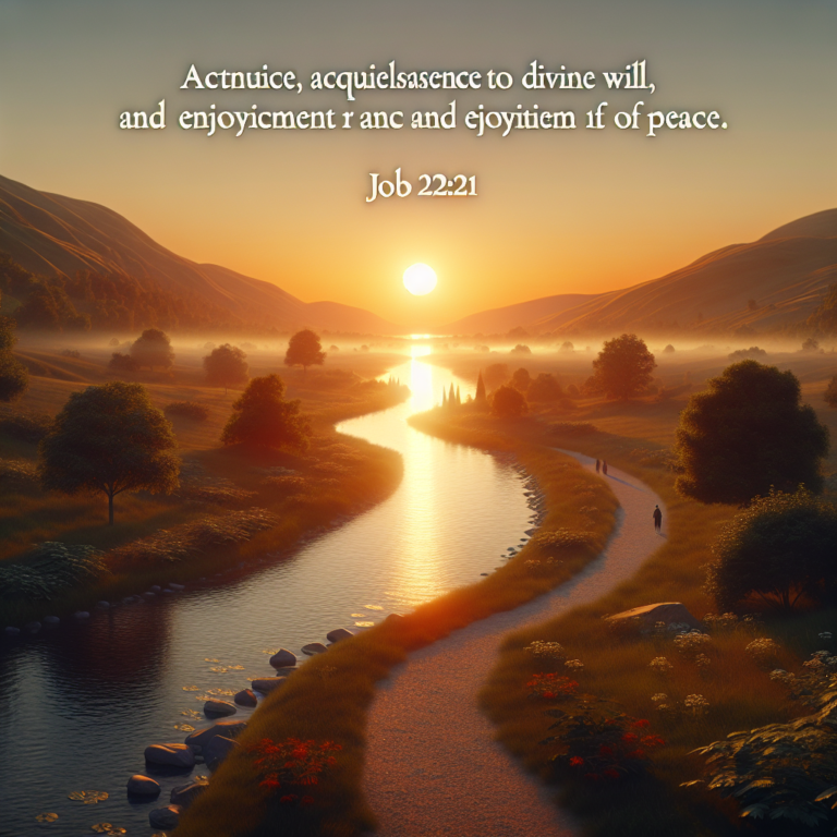 Finding Peace Through Surrender: Embracing Job 22:21