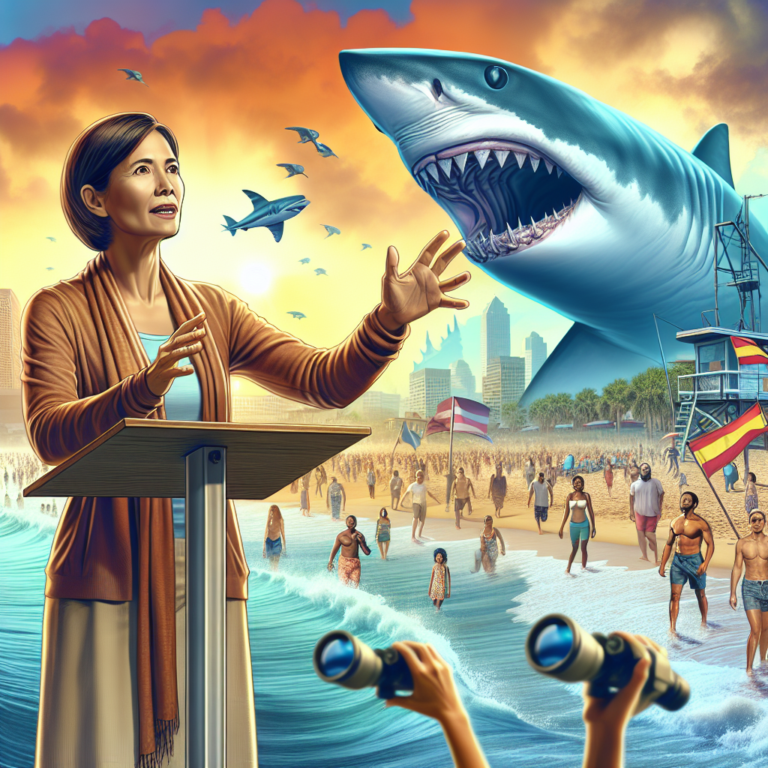 Shark attack survivor presses her state for an alert system to keep people safe in the water