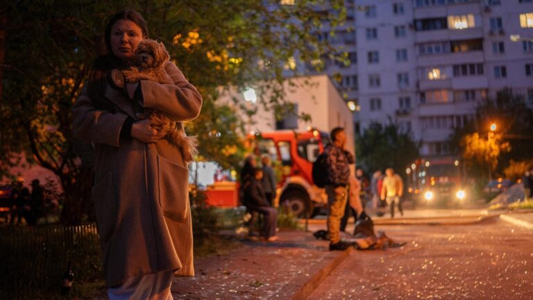 Kyiv comes under large-scale Russian drone and missile attack