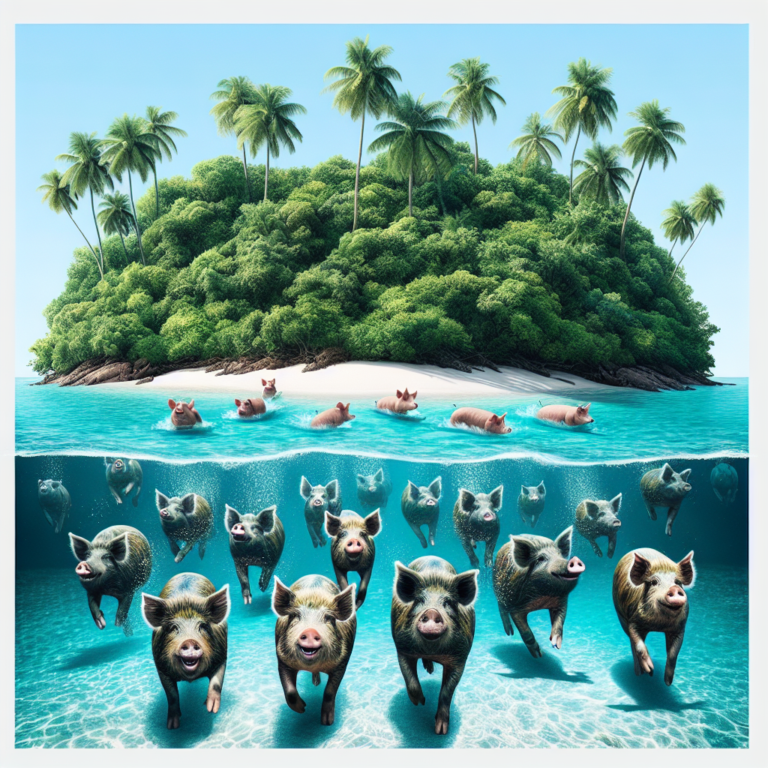 Swimming pigs? The island where wild pigs roam – and swim out to welcome visitors. Watch the amazing footage here…