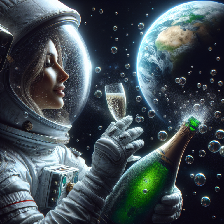 In a 1st, spl champagne bottle tested in space