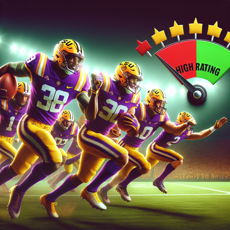 What are LSU players rated in EA College Football 26?