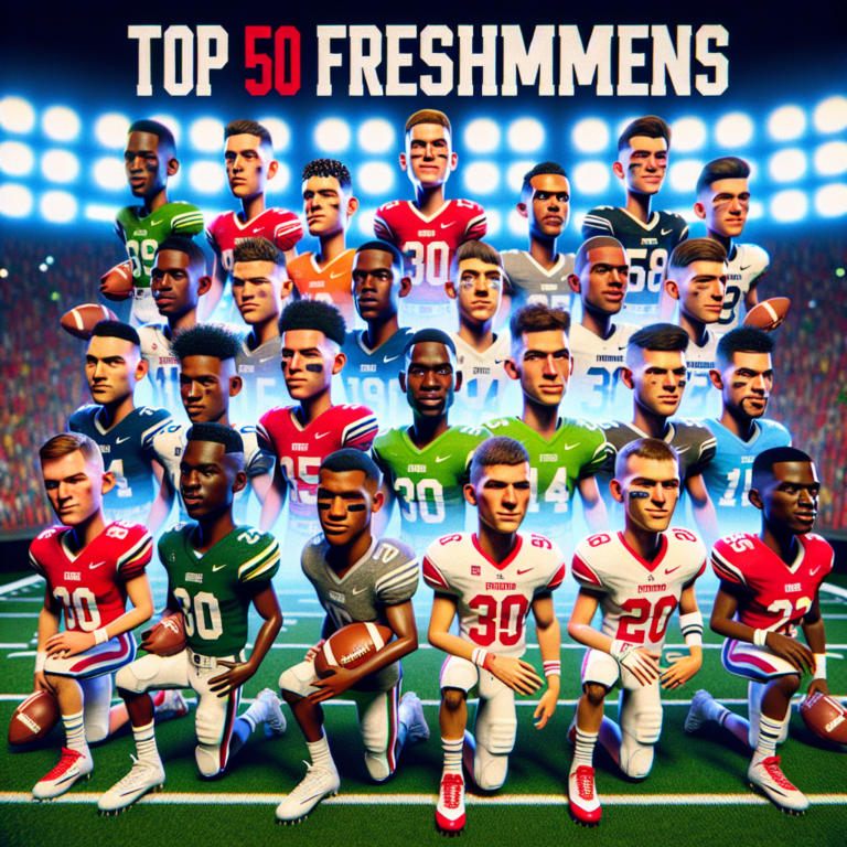 Ranking top-50 freshmen in EA Sports College Football 26 video game