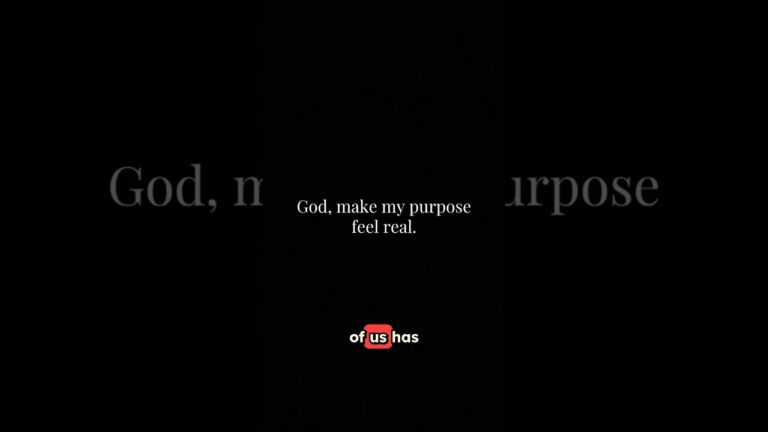 Am I Really Living the Purpose God Created Me For?