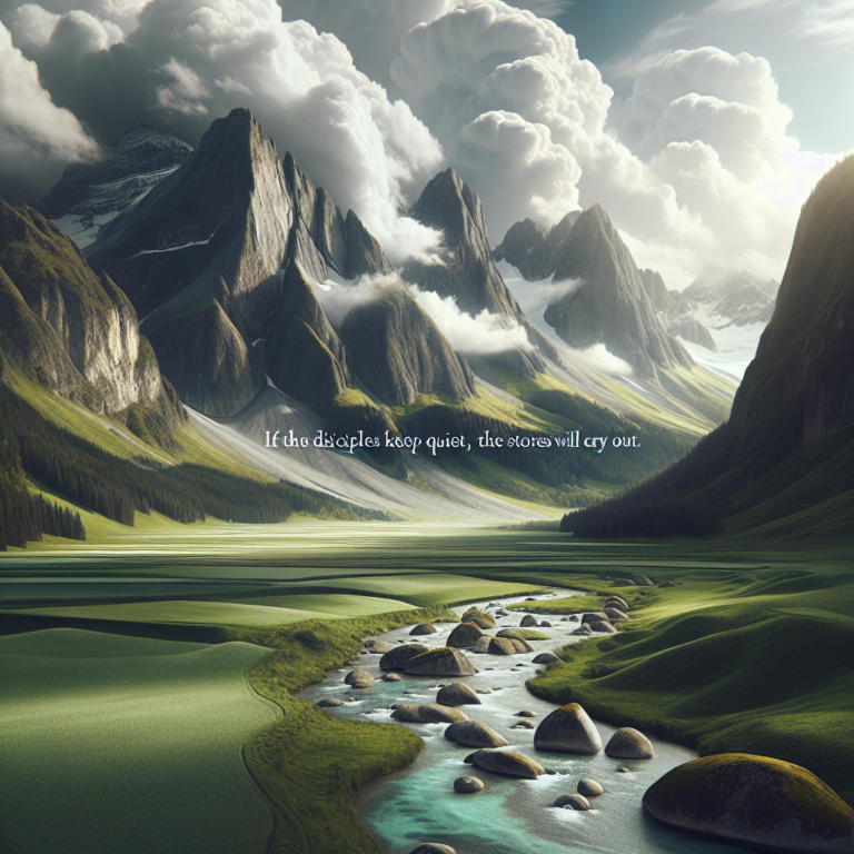 Silent Stones Speak: Understanding Luke 19:40