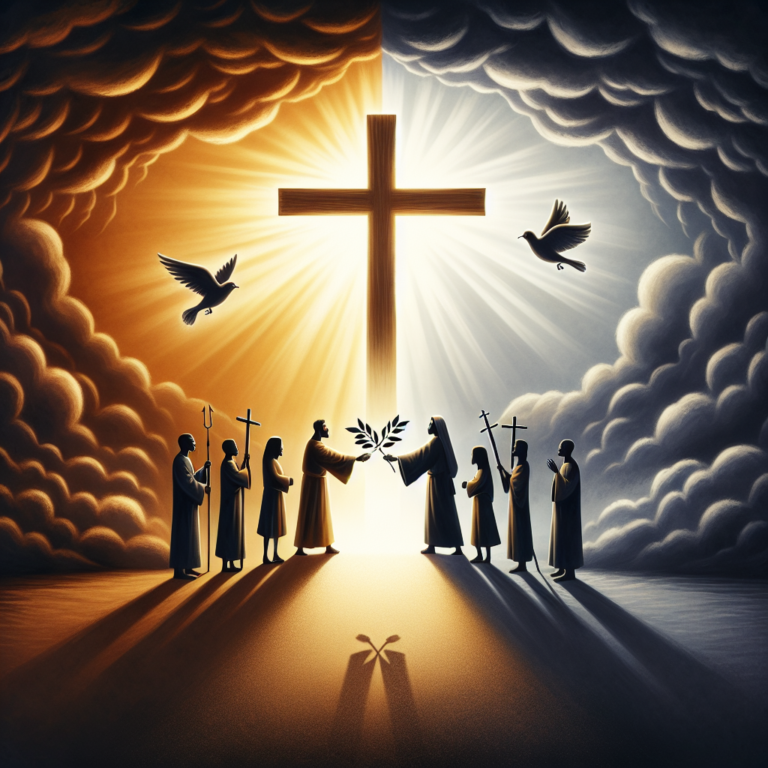 This devotional could explore themes of forgiveness, love, and the transformative power of Christ in the face of conflict.