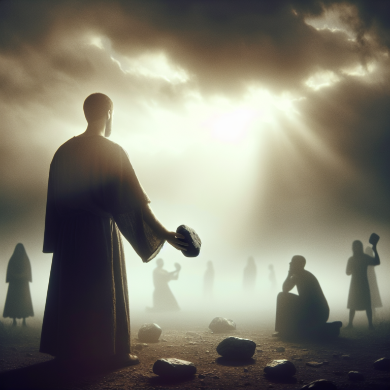 The Stones Fall: Understanding Mercy in John 8:7