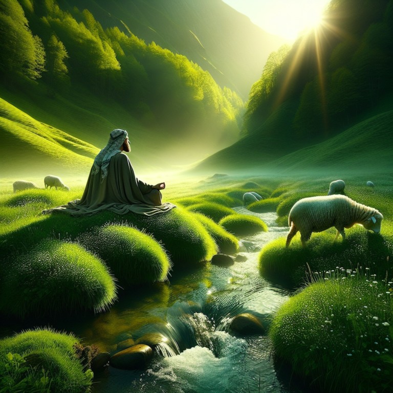 Embrace Tranquility: Discovering Peace in Psalms 23:1