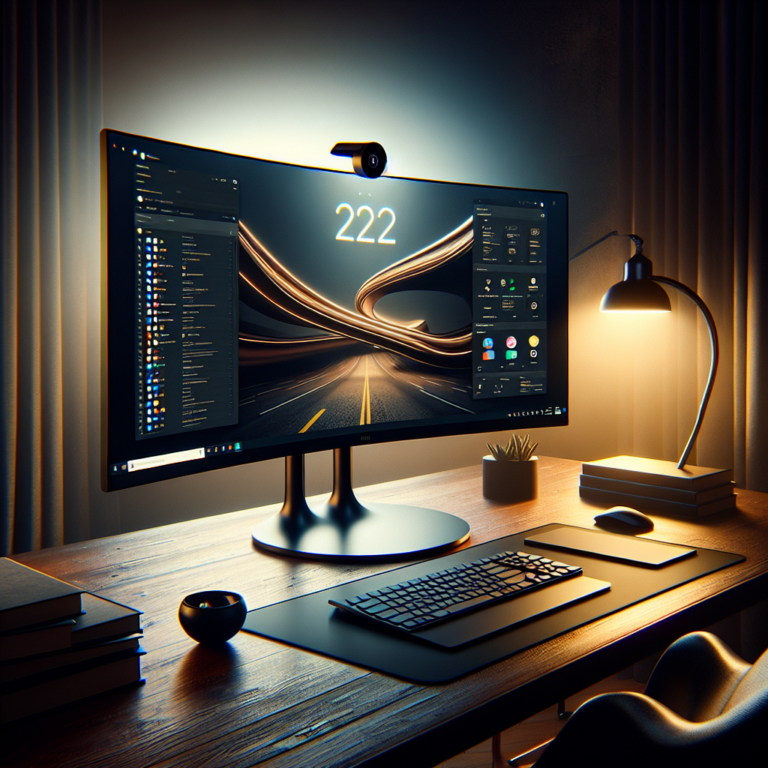 HP’s new 49-inch curved ultrawide monitor has a pop-up webcam