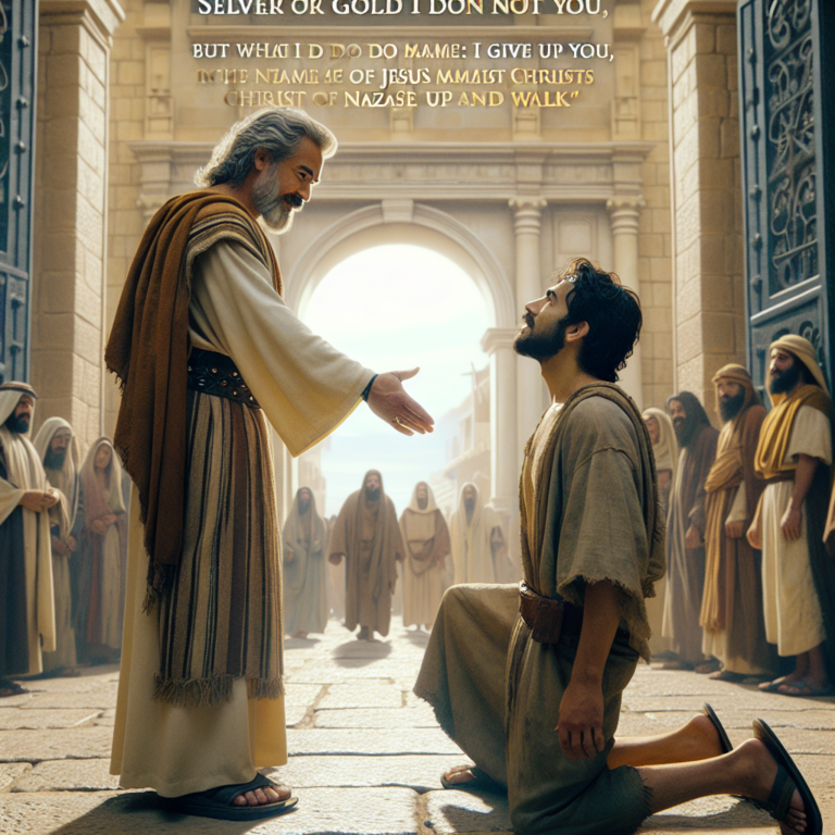 Empowered by Faith: The Miracle in Acts 3:6