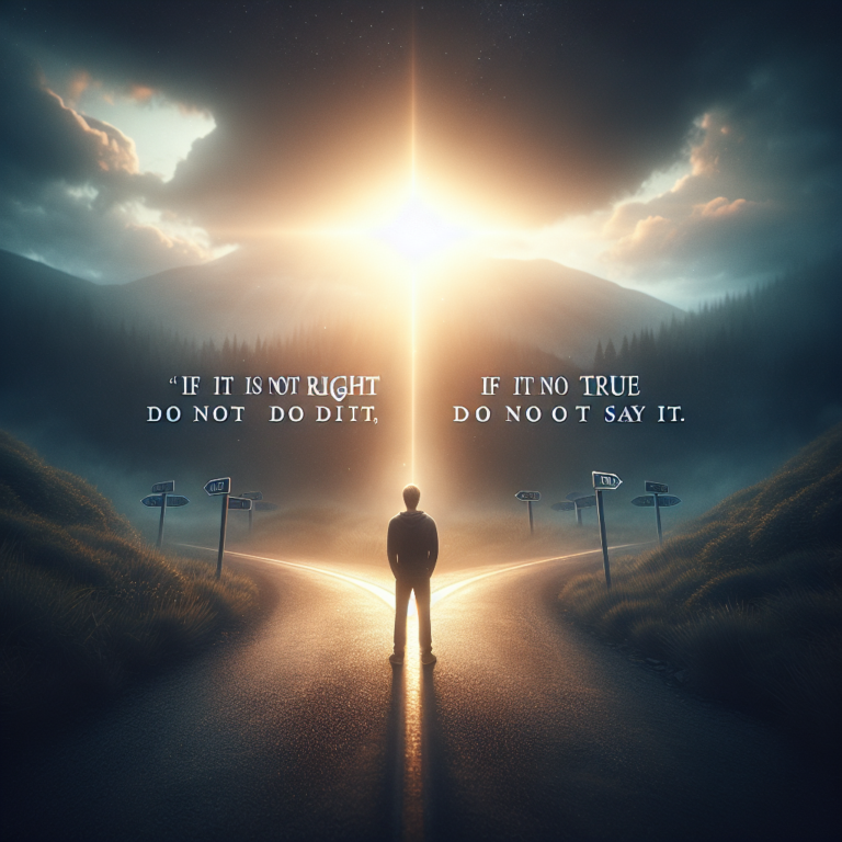 Guided by Truth: Walking the Path of Integrity