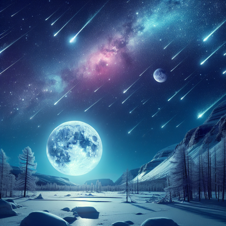 The year’s first meteor shower and supermoon clash in January skies