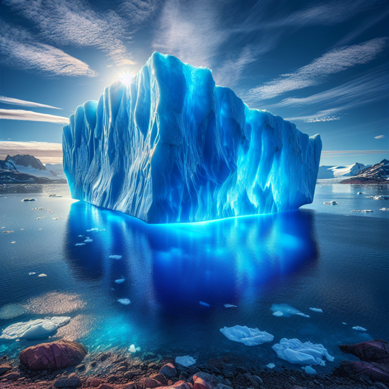 40-Year-Old Iceberg Turns Vivid Blue as It Approaches Total Disintegration : ScienceAlert