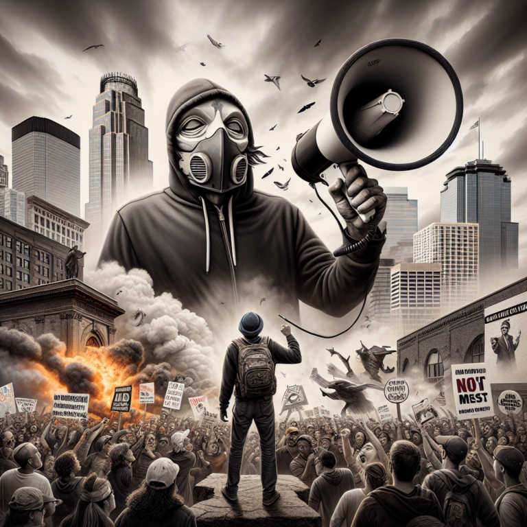 Tensions rise in Minneapolis as right-wing influencer faces counter-protest