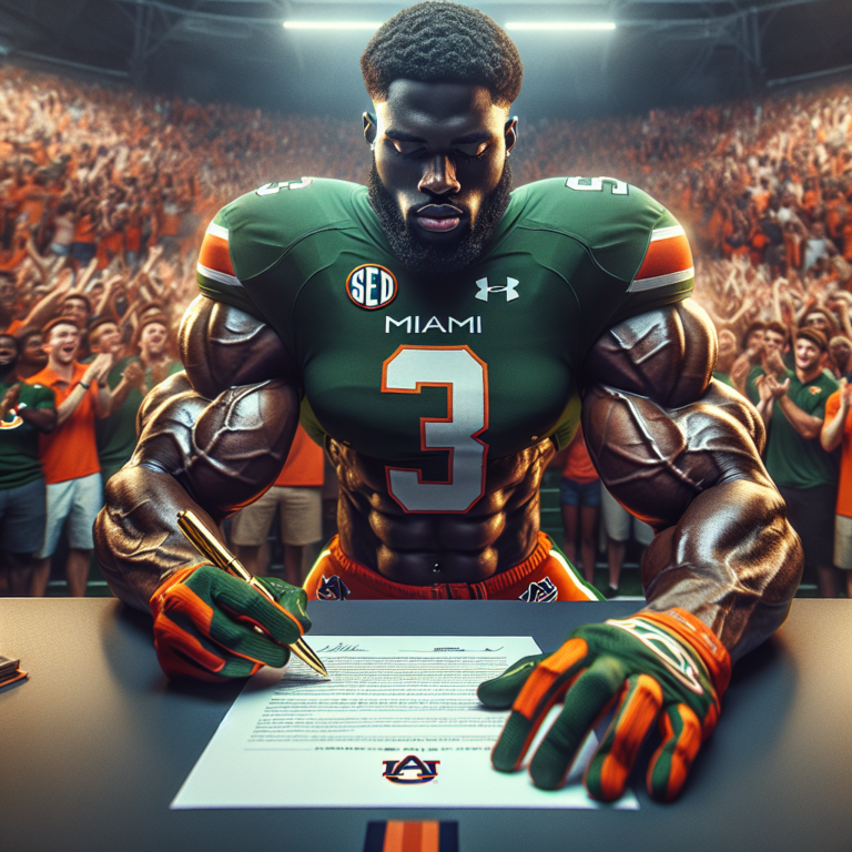 Auburn lands commitment from Miami OL transfer Deryc Plazz