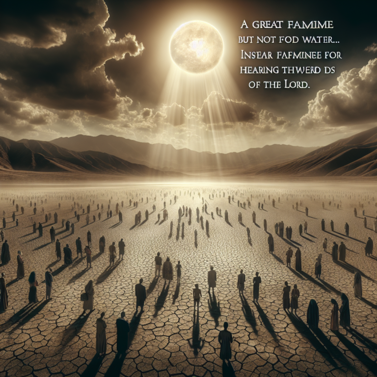 Hunger for the Word: Reflecting on Amos 8:11