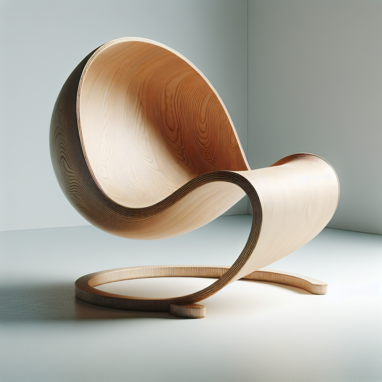 An Extreme Bent Plywood Chair