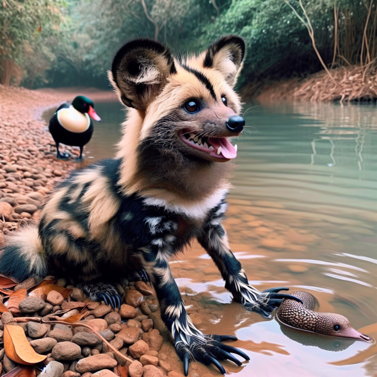 It looks like a squat, cuddly little bear, chirps like a bird and has webbed feet for swimming – meet the very rare and bizarre wild dog that’s like no other