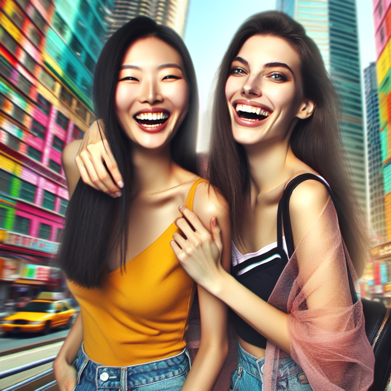 Ashley Park and Leighton Meester in Fizzy Buddy Comedy